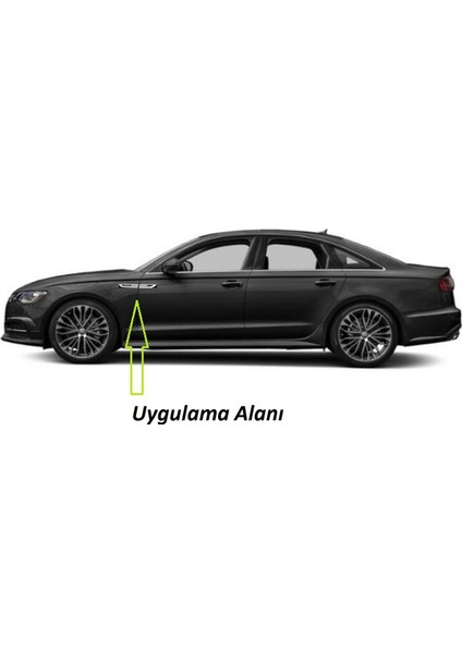 Audi A3 Logo Yan Çamurluk 3m 3D Damla Silikon Yeni Nesil Logo Amblem