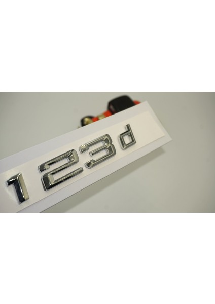 Bmw 123D Bagaj Krom Metal 3m 3D Yazı Logo