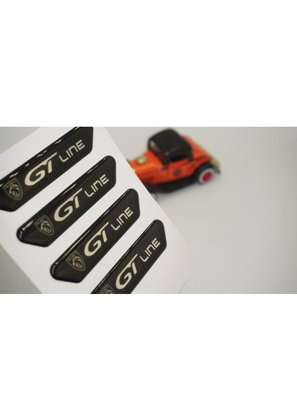 DK Tuning Peugeot Gt Line Logo Kapı Kenarı Koruma Metalize Damla Desen 3m Band