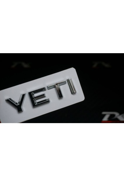 Skoda Yeti Bagaj 3m 3D Krom Abs Yazı Logo Amblem