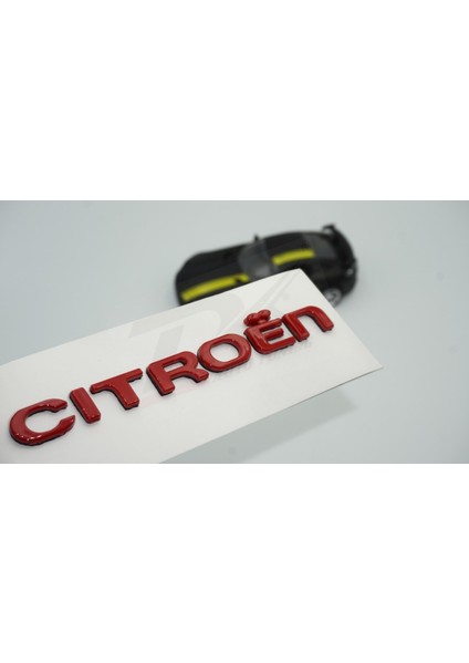 Citroen C3 C4 C5 B7 Bagaj Parlak Kırmızı Abs 3m 3D Yazı Logo Amblem