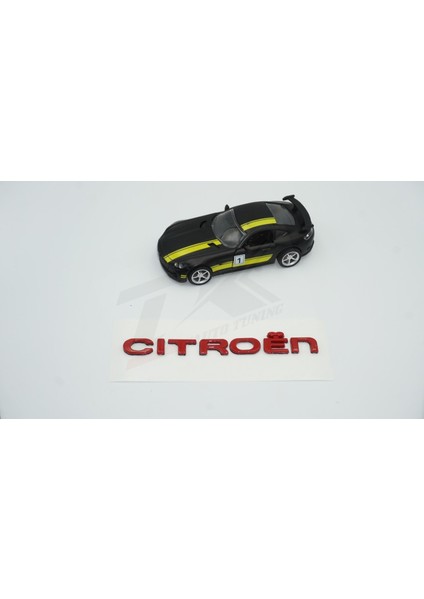 Citroen C3 C4 C5 B7 Bagaj Parlak Kırmızı Abs 3m 3D Yazı Logo Amblem fiyatları