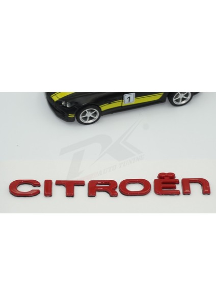 Citroen C3 C4 C5 B7 Bagaj Parlak Kırmızı Abs 3m 3D Yazı Logo Amblem fırsatları
