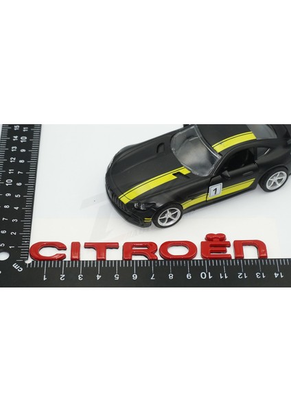 Citroen C3 C4 C5 B7 Bagaj Parlak Kırmızı Abs 3m 3D Yazı Logo Amblem indirimleri