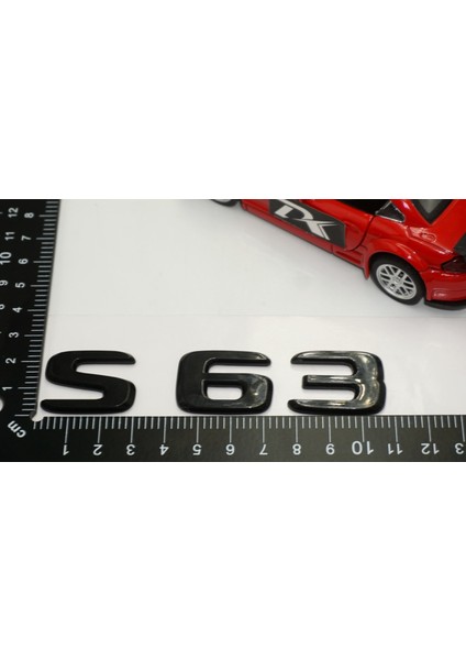 S 63 Bagaj Parlak Siyah Abs 3m 3D Yazı Logo indirimleri