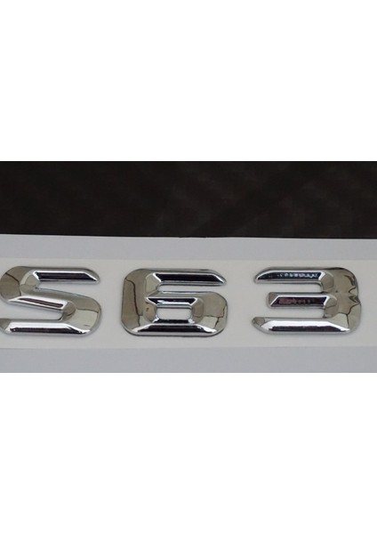 S 63 Bagaj Krom Metal 3m 3D Yazı Logo fırsatları