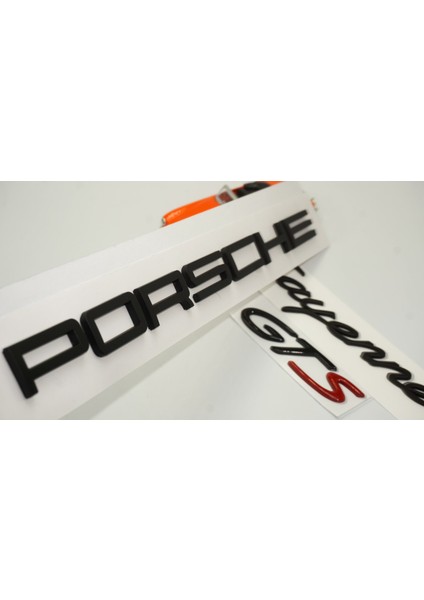 Porsche Cayenne Gts Bagaj 3m 3D Abs Yazı Logo Amblem Seti