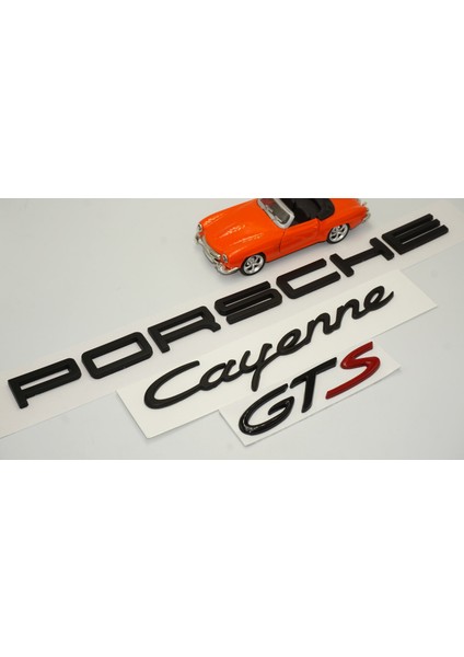 Porsche Cayenne Gts Bagaj 3m 3D Abs Yazı Logo Amblem Seti