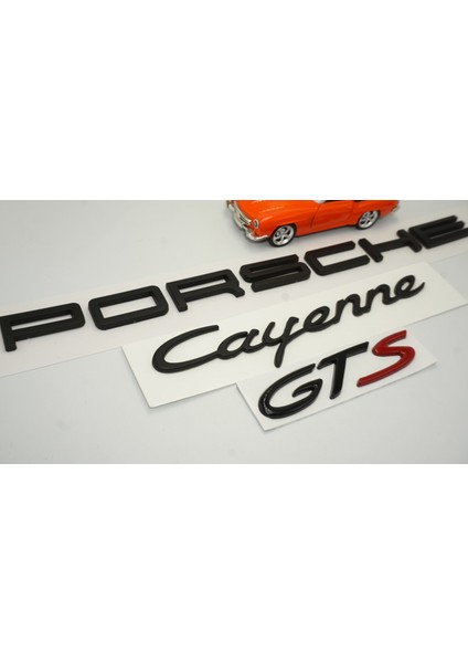 Porsche Cayenne Gts Bagaj 3m 3D Abs Yazı Logo Amblem Seti