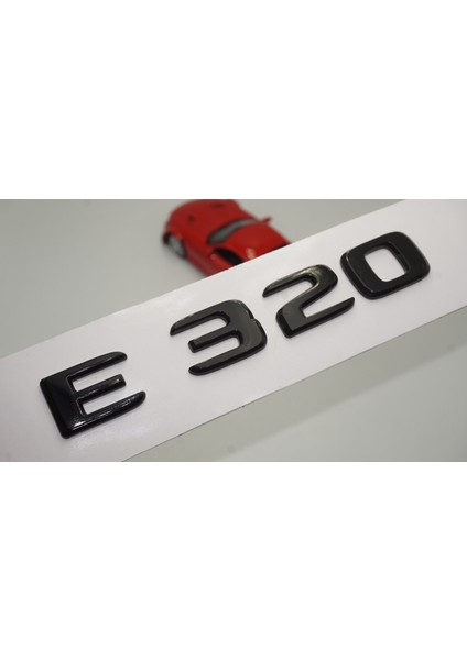E 320 Bagaj Parlak Siyah Abs 3m 3D Yazı Logo