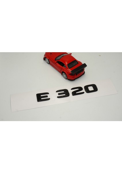 E 320 Bagaj Parlak Siyah Abs 3m 3D Yazı Logo