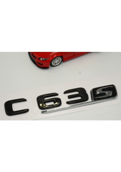 C 63S Bagaj Parlak Siyah Abs 3m 3D Yazı Logo