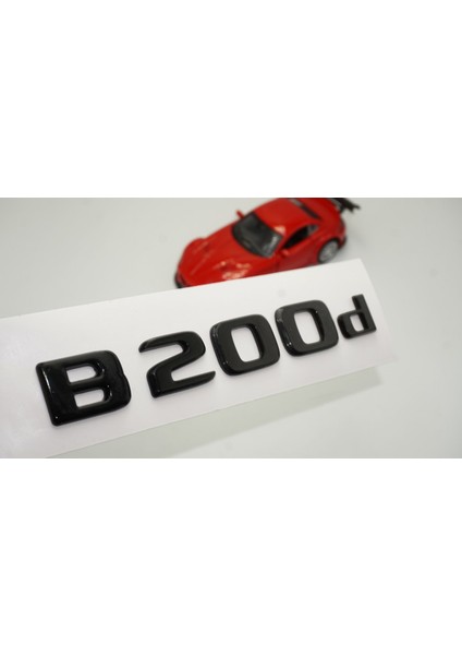 B 200D Bagaj Parlak Siyah Abs 3m 3D Yazı Logo