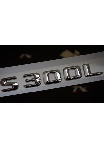 S300L Bagaj Krom Metal 3m 3D Yazı Logo