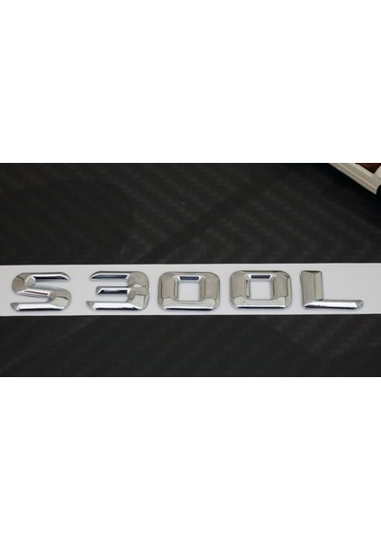 S300L Bagaj Krom Metal 3m 3D Yazı Logo