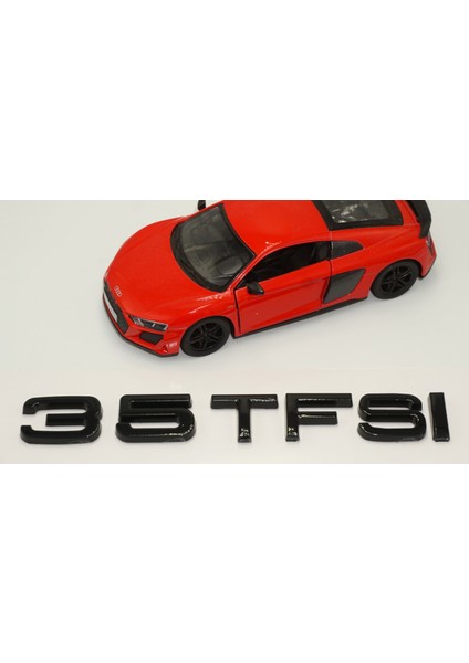 Audi 35 Tfsi Siyah Abs 3m 3D Bagaj Yazı Logo Orjinal Ürün modelleri
