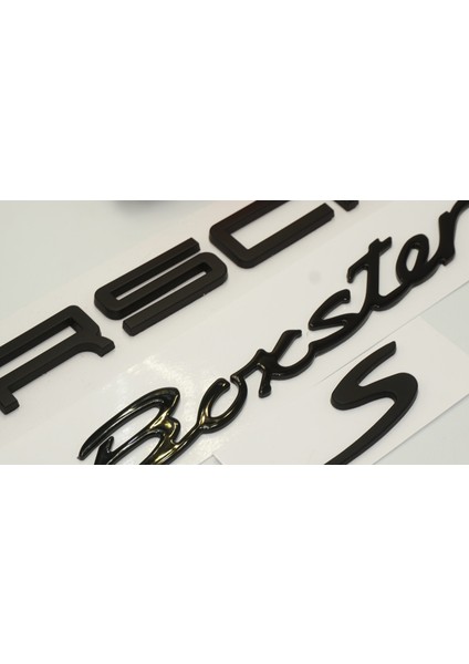 Porsche Boxster S Bagaj 3m 3D Abs Yazı Logo Amblem Seti