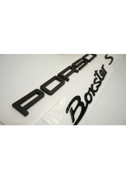Porsche Boxster S Bagaj 3m 3D Abs Yazı Logo Amblem Seti