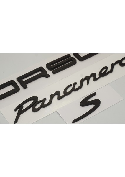 Porsche Panamera S Bagaj 3m 3D Abs Yazı Logo Amblem Seti