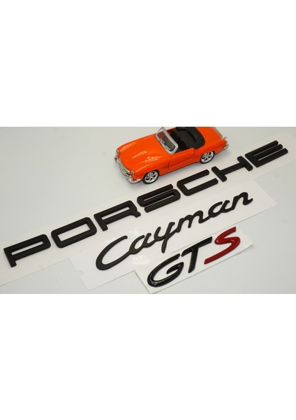 Porsche Cayman Gts Bagaj 3m 3D Abs Yazı Logo Amblem Seti
