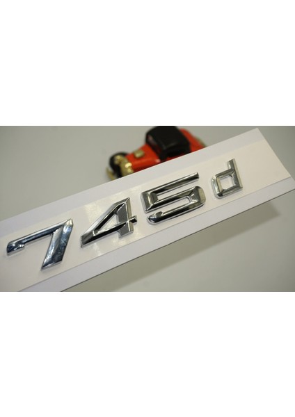 Bmw 745D Bagaj Krom Metal 3m 3D Yazı Logo