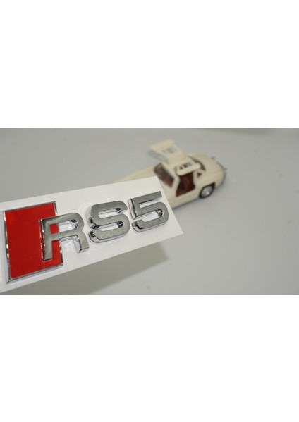 Audi Rs5 Bagaj Krom Abs 3m 3D Yazı Logo Amblem Orjinal Ürün