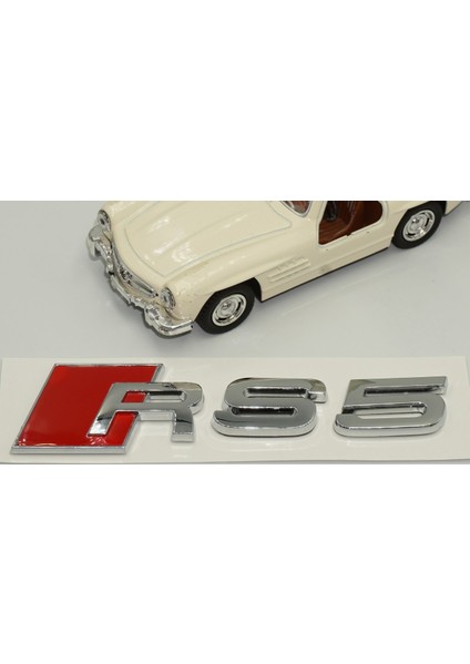 Audi Rs5 Bagaj Krom Abs 3m 3D Yazı Logo Amblem Orjinal Ürün