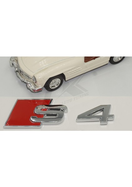 Audi S4 Bagaj Krom Abs 3m 3D Yazı Logo Amblem Orjinal Ürün