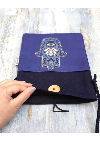 Askılı Kitap / Tablet / Ebook Çantası – Kılıfı ( Hamsa ) modelleri