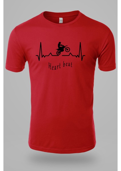 Heart Beat Baskılı Tişört