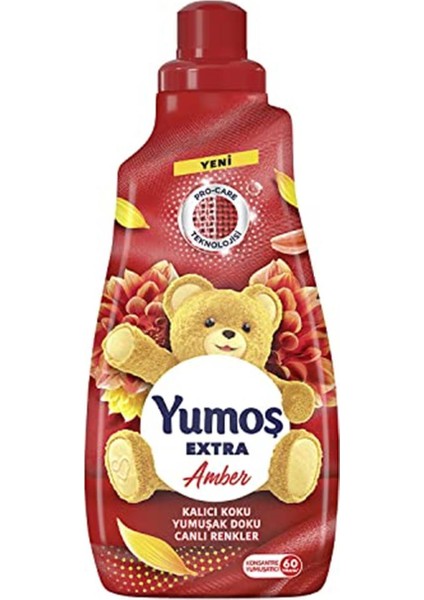 Extra Konsantre Çamaşır Yumuşatıcısı Amber 1440 ml 60 Yıkama 1 Adet