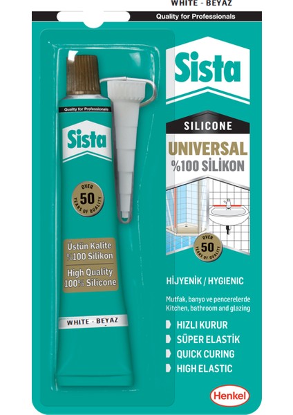 Sista Universal %100 Silikon Şeffaf 50 gr