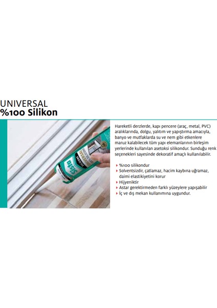 Sista Universal %100 Silikon Beyaz 50 gr