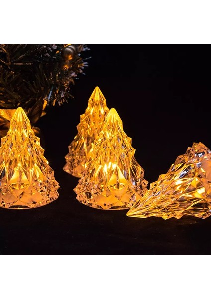 LED Noel Ağacı Çam Ağacı Mini Işıklı Çam Ağacı Işıklı Yılbaşı Ağacı Dekor Çam Ağacı LED Light Noel Tree