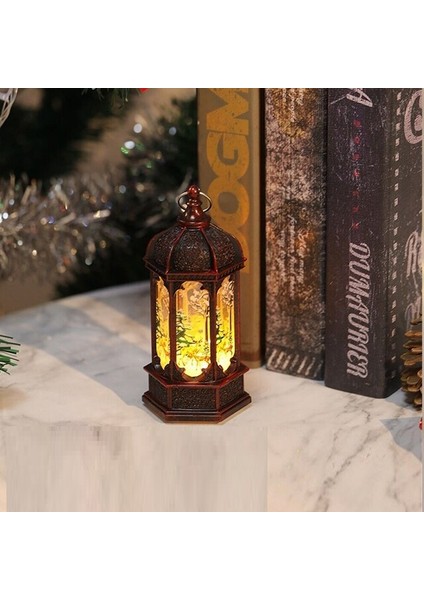 Yılbaşı Feneri Dekor Masa Lambası Gün Işığı Pilli LED Işık Noel Baba Geyik Kardan Adam Yılbaşı Hediyeleri modelleri