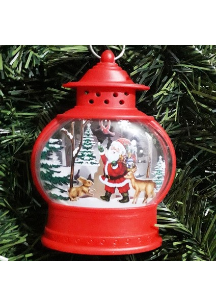 Yılbaşı Noel Gemici Feneri LED Işıklı Fener Dekor Masa Lambası Yılbaşı Hediyeleri Noel Baba Geyik Figürlü Lamba modelleri