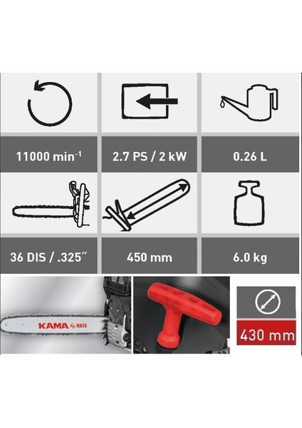 By Reis 46CC Motorlu Testere fiyatları