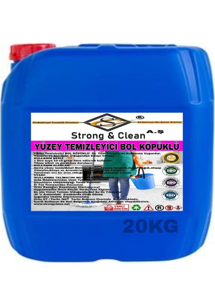 Yüzey Temizleyici Köpüklü 20 kg