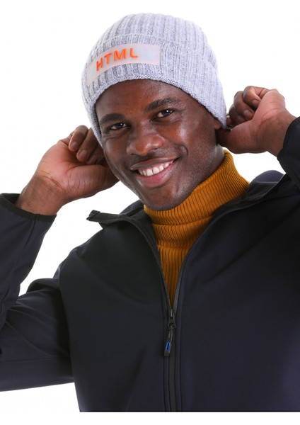 Koyu Gri Pamuklu Düz Örgü Bere indirimleri