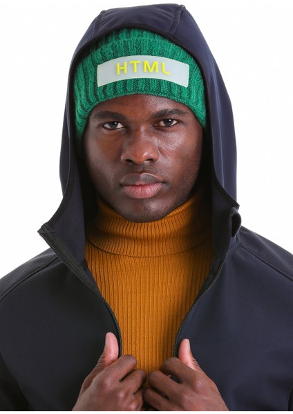 Yeşil Pamuklu Düz Örgü Bere fiyatları