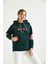Yeşil Dz Yz 608 Nakışlı Sweatshirt 3