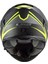 Storm Nerve Mat Siyah Neon Sarı Motosiklet Kask 2