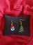 Miyuki Boncuk El Yapımı Minik Kardan Adam ve Çam Ağacı Küpe Yılbaşı Christmas Noel 1