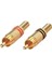 Rca Fiş Erkek Metal Gold (2 Adet) Fully E-338A 1