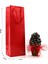Şişe Boy Kırmızı Premium Karton Çanta 12 x 35 x 8 cm Karton Poşet 3 Adet 3