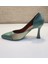 Zenne Stiletto Ayakkabı Yeşil 4