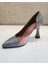 Zenne Stiletto Ayakkabı Platin Simli 4