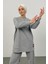 Rener Süs Etiketli Oversize Gri Alt Üst Takım 5
