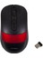 Mouse Kablosuz 1600 Dpı 2.4ghz Optik Sensörlü 10 Metre Uzaklık Siyah/kırmızı USB Mouse Hytech HY-M96 2