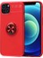 Apple iPhone 13 Mini Kılıf Ravel Yüzüklü Mıknatıslı Stand Focus Silikon Kırmızı 1